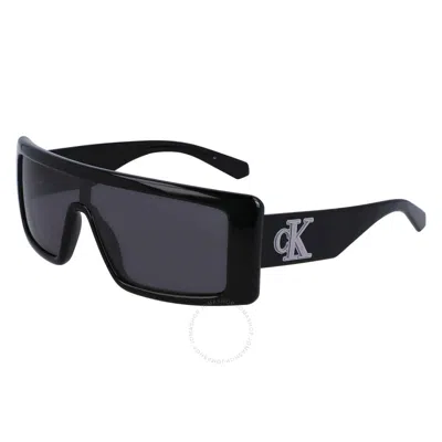 Calvin Klein Grey Browline Unisex Sunglasses Ckj23655s 001 57