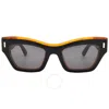 Calvin Klein Grey Cat Eye Ladies Sunglasses Ck23503s 002 54