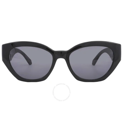 Calvin Klein Grey Cat Eye Ladies Sunglasses Ckj22634s 001 55 In Black / Grey