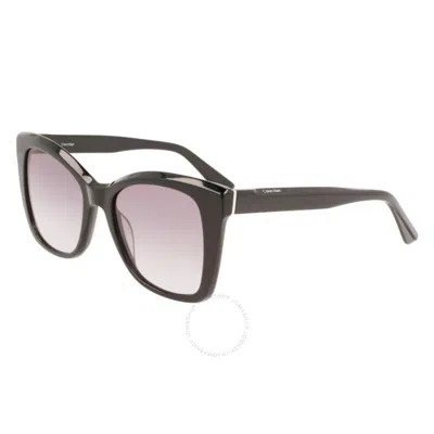 Calvin Klein Grey Gradient Butterfly Ladies Sunglasses Ck22530s 001 53 In Pink