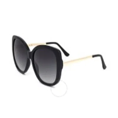 Calvin Klein Grey Gradient Butterfly Ladies Sunglasses Ck22548s 001 59 In Black