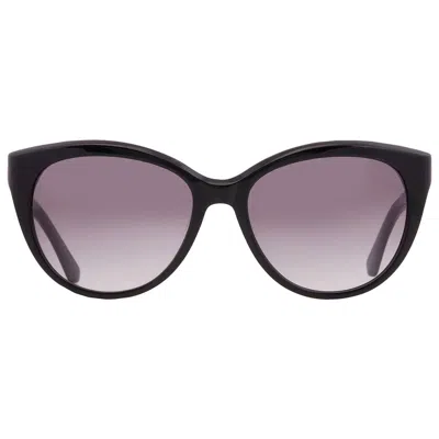 Calvin Klein Grey Gradient Cat Eye Ladies Sunglasses Ck22520s 001 57 In Black