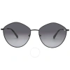 CALVIN KLEIN CALVIN KLEIN GREY GRADIENT OVAL LADIES SUNGLASSES CKJ22202S 001 61