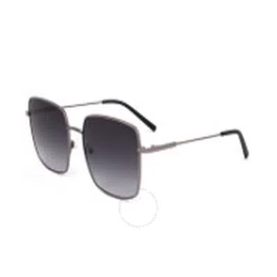 Calvin Klein Grey Gradient Square Ladies Sunglasses Ck22121s 051 57 In Black
