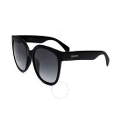 Calvin Klein Grey Gradient Square Ladies Sunglasses Ck22553s 001 55 In Black