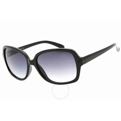 Calvin Klein Grey Gradient Square Ladies Sunglasses R660s 001 58 In Black