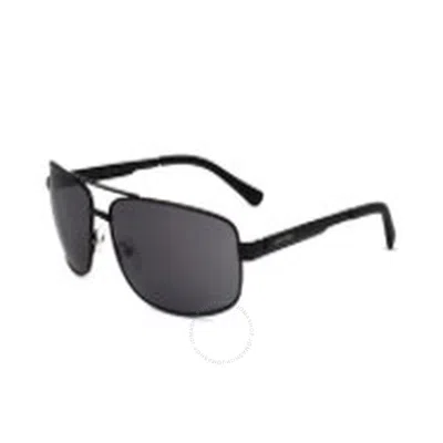 Calvin Klein Grey Navigator Men's Sunglasses Ck22123s 002 63 In Black