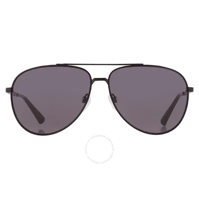 Calvin Klein Grey Pilot Men's Sunglasses Ck22124s 002 63 In Gray