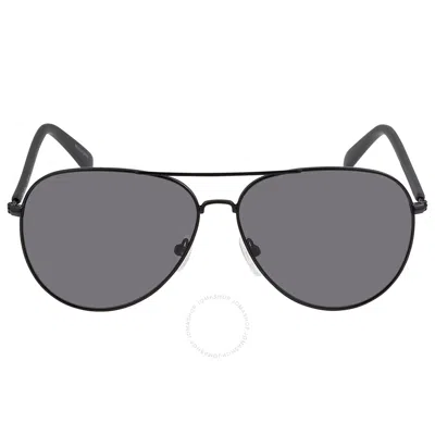 Calvin Klein Grey Pilot Unisex Sunglasses Ck19314s 001 60 In Gray