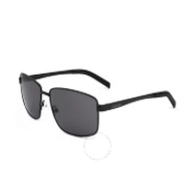 Calvin Klein Grey Rectangular Men's Sunglasses Ck22122s 002 60 In Black