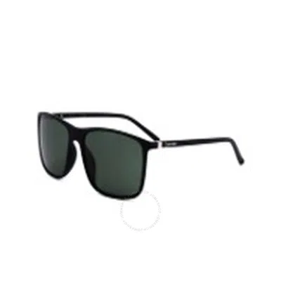 Calvin Klein Grey Rectangular Unisex Sunglasses Ck22558s 002 57 In Black