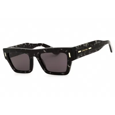 Calvin Klein Grey Rectangular Unisex Sunglasses Ck25510s 223 52