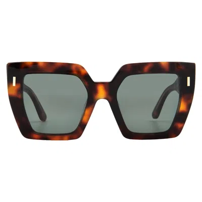 Calvin Klein Grey Square Ladies Sunglasses Ck23502s 220 52 In Brown