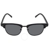 Calvin Klein Grey Square Men's Sunglasses Ck20314s 001 51 In Black / Grey
