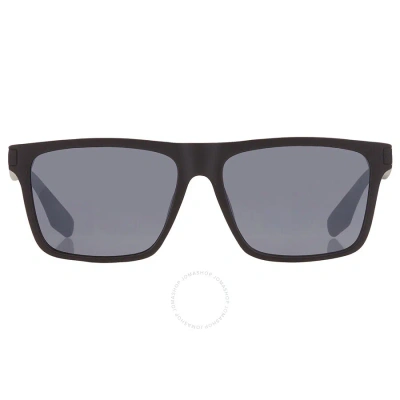 Calvin Klein Grey Square Men's Sunglasses Ck20521s 001 56 In Black / Grey
