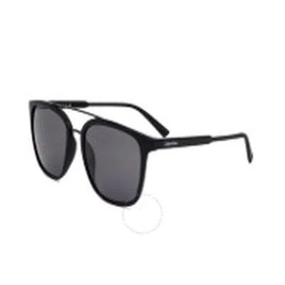 Calvin Klein Grey Square Men's Sunglasses Ck22554s 001 54 In Black