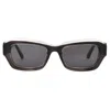 Calvin Klein Grey Square Unisex Sunglasses Ckj24608s 050 52 In Multi