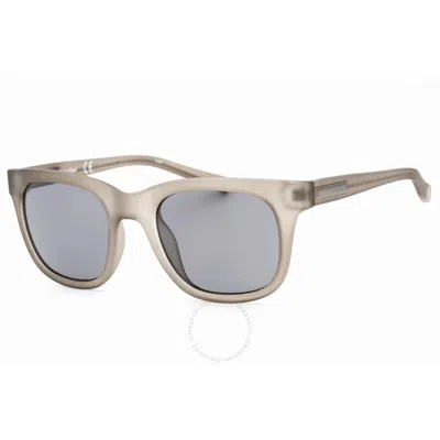 Calvin Klein Grey Square Unisex Sunglasses R722s 014 50 In Gray