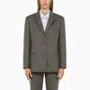 Calvin Klein Wool Tailored Blazer In Gray
