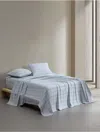 Calvin Klein Grid Washed Cotton Percale Sheet Set In Multi