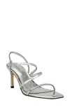 Calvin Klein Hadlee Sandal In Silver Mirror Metallic