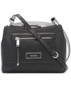 Calvin Klein Hadley Adjustable Crossbody In Black,dove
