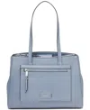 Shop Calvin Klein Hadley Colorblocked Large Triple Compartment Tote In Flint