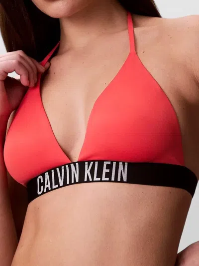 Calvin Klein Halter Neck Triangle Bikini Swim Top