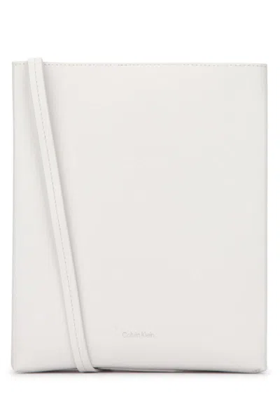 Calvin Klein Leather Crossbody Bag In Ada