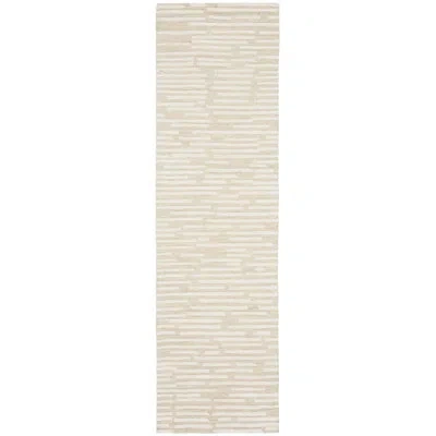 Calvin Klein Handmade Hooked Wool Ivory Area Rug
