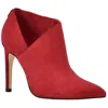 Calvin Klein Harmon Womens Covered Heel Slip On Booties In Red