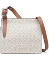 Calvin Klein Havana Flap Signature Small Messenger Bag In Van Khk,caramel