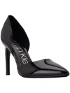CALVIN KLEIN HAYDEN WOMENS FAUX LEATHER POINTED TOE PUMPS