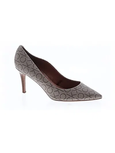 Pre-owned Calvin Klein Heels In Brown