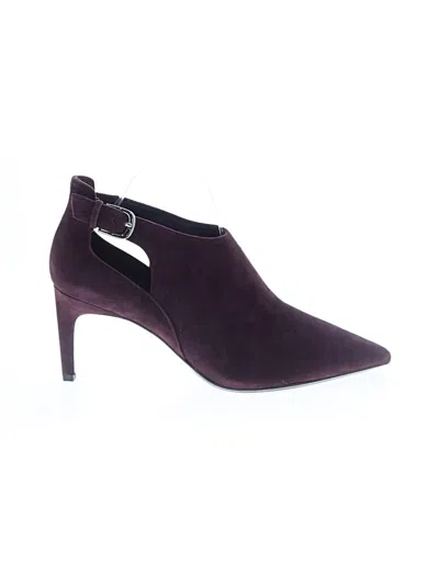 Pre-owned Calvin Klein Heels In Burgundy