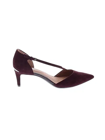 Pre-owned Calvin Klein Heels In Burgundy