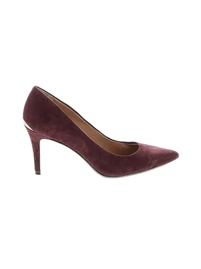 Pre-owned Calvin Klein Heels In Burgundy