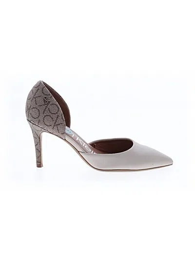 Pre-owned Calvin Klein Heels In Gray