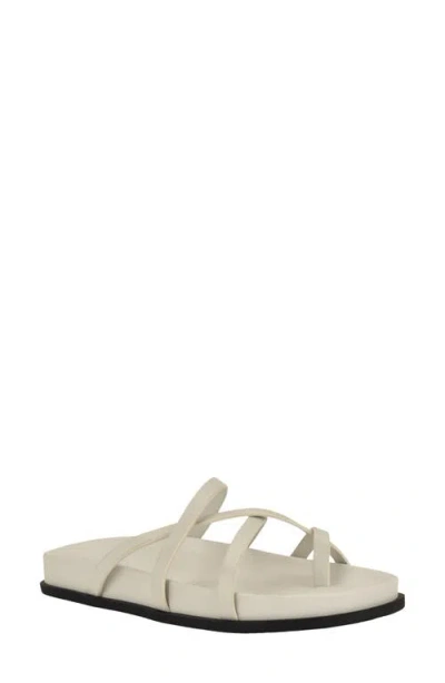 Calvin Klein Helden Toe Loop Sandal In White