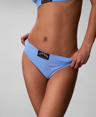 Calvin Klein Heritage Athletic Bikini Panties In Blue