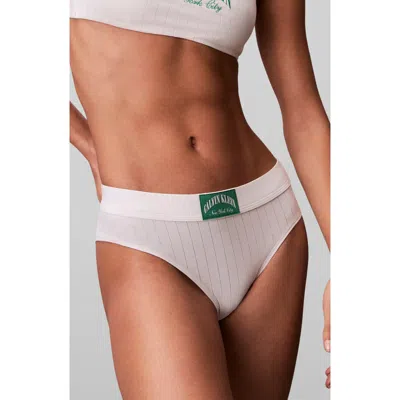 Calvin Klein Heritage Classic Cotton Rib Bikini In White