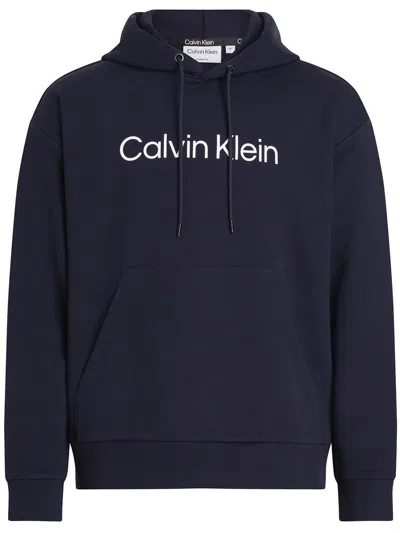 Calvin Klein Hero Logo Comfort Hoodie Clothing In Blue
