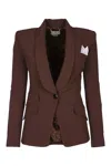 Calvin Klein Hero Trench Coat-dbl Face Wool In Brown