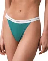 Calvin Klein Women's Cotton Stretch Rib String Thong