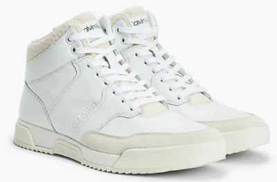 Calvin Klein High Neck Shoes In Bianco