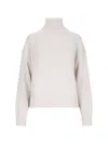 Calvin Klein Ribbed-knit Wool Jumper In Cream