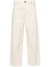 Calvin Klein High-rise Wide-leg Jeans In Neutrals