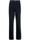 Calvin Klein High-rise Straight-cut Jeans In Blue