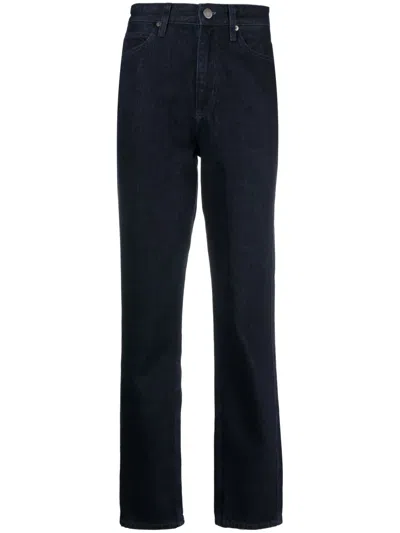 Calvin Klein High-rise Straight-cut Jeans In 黑色