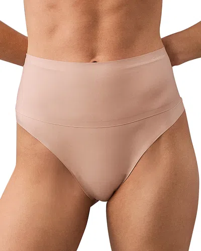 Calvin Klein High Waist Thong In Cedar